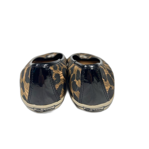 Brighton cheetah print sneaker slip on sliver heart size 8 style spots - Picture 7 of 8